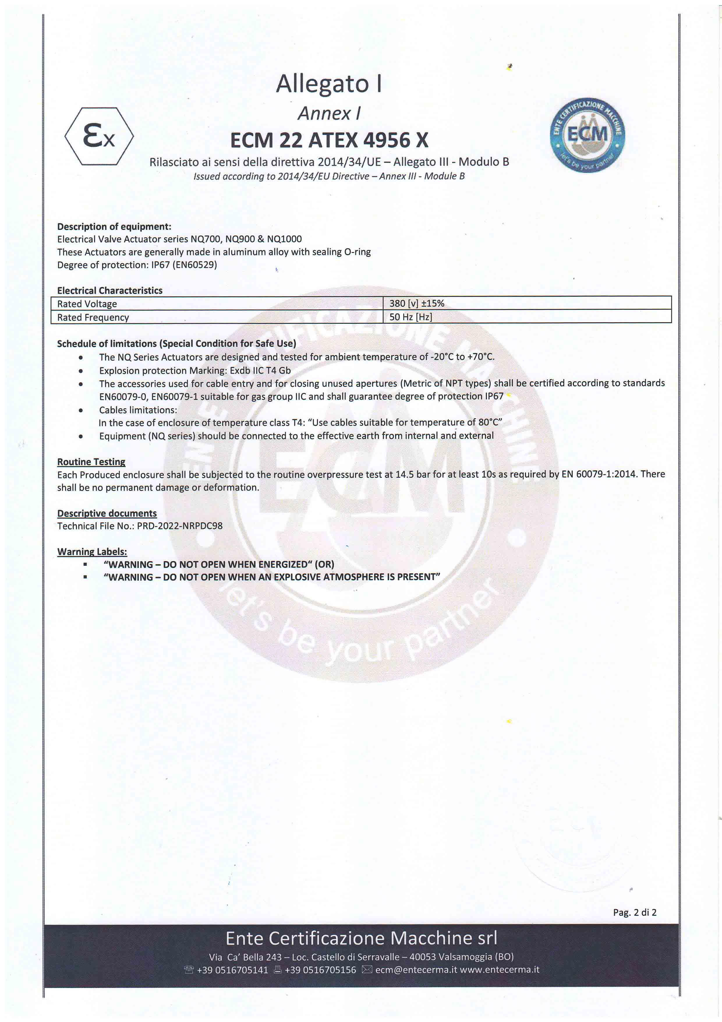 ATEX IIC از ECM - صفحه 2